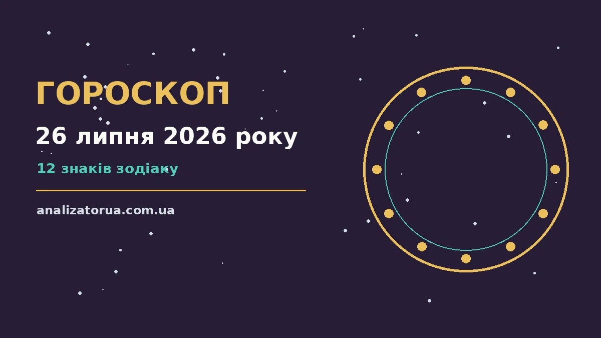 Гороскоп на 26 липня 2026 року: кар'єра, фінанси та переговори для всіх знаків Зодіаку
