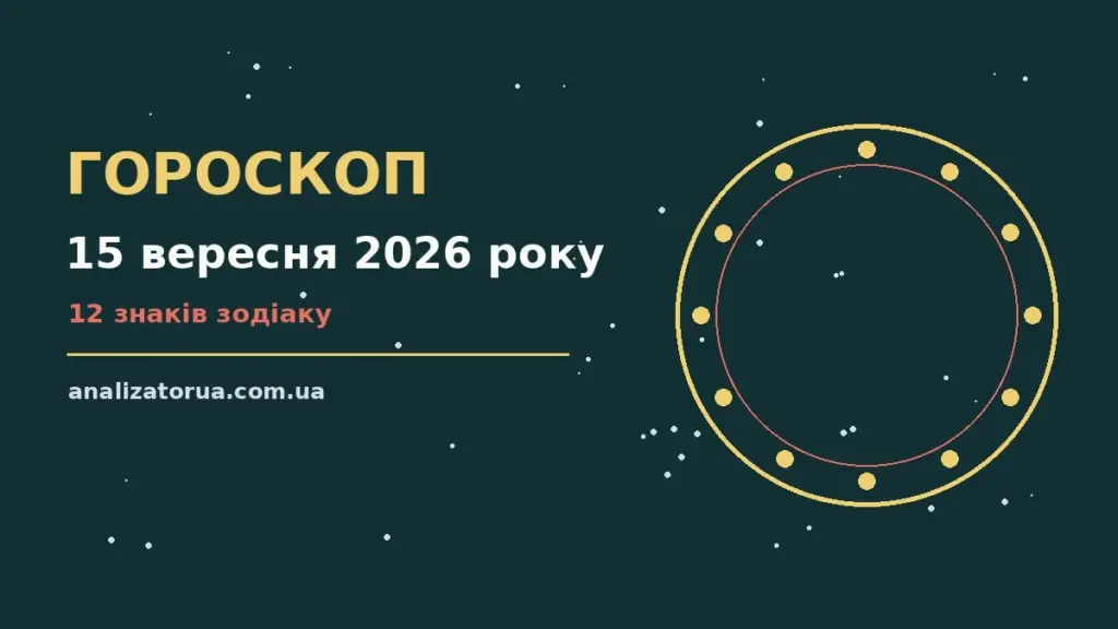 Гороскоп на 15 вересня 2026 року: час рішень для всіх знаків для спокійних і точних рішень