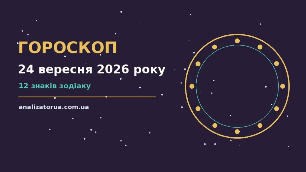 Гороскоп на 24 вересня 2026 року: час рішень для всіх знаків для спокійних і точних рішень
