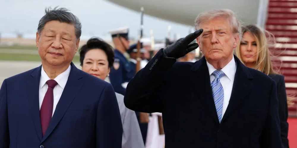 Лідер Китаю Сі Цзіньпін і президент США Дональд Трамп на базі Ендрюс, штат Меріленд, 23 вересня 2026 року