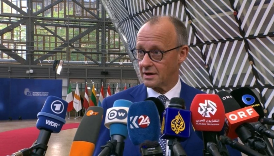 Фрідріх Мерц на полях саміту ЄС у Брюсселі